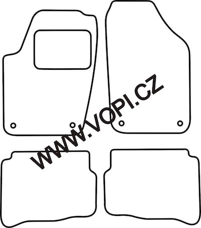 Autokoberce Volkswagen Polo 2005 - 2009 Perfectfit (4949)